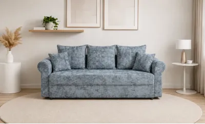 Canapea Extensibilă Elsa Memory Mini, Gri albastrui