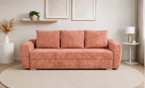 Canapea Extensibilă Lacrima Memory Mini, Cărămiziu