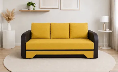 Canapea Extensibilă Corina Memory Max, Mustar