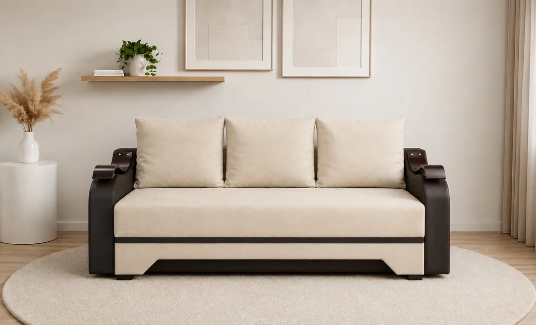 Canapea Extensibilă Sally Bonell Mini, Bej