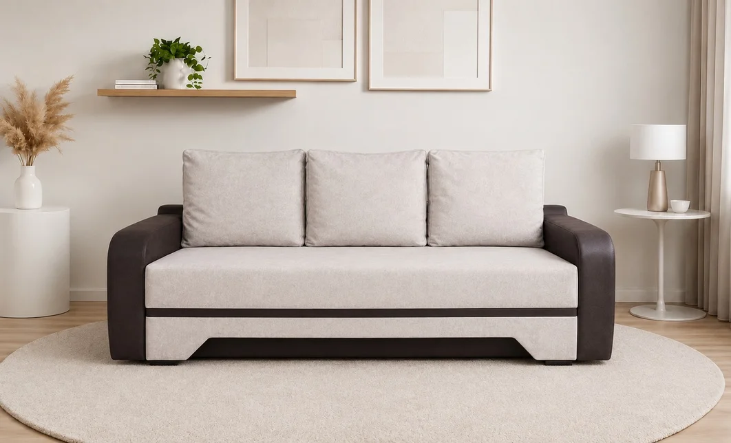 Canapea Extensibilă Royal Bonell Mini, Crem deschis