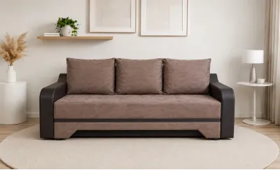 Canapea Extensibilă Royal Memory Mini, Maro închis