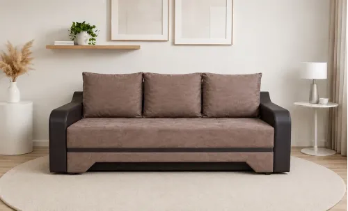 Canapea Extensibilă Royal Memory Mini, Maro închis