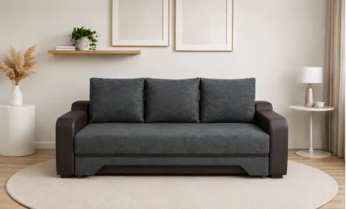 Canapea Extensibilă Royal Memory Mini, Gri antracit