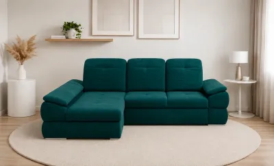 Colțar Extensibil Denver 2 Verde - Vega 27 Stânga