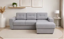 Colțar Extensibil Edison Gri - Vega 10 Dreapta