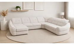 Colțar Extensibil Space XXL Bej - Vega 03 Stânga