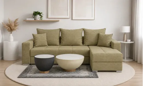 Colțar Extensibil Claudia XXS Bonell Verde Olive - Aragon 35 Interschimbabil