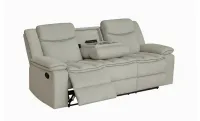 Canapea Recliner Manual cu 3 locuri si Port USB, Gri 3