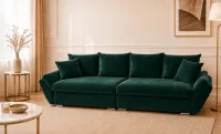 Canapea Extensibilă Confort cu Spumă HR, Verde Smarald 2