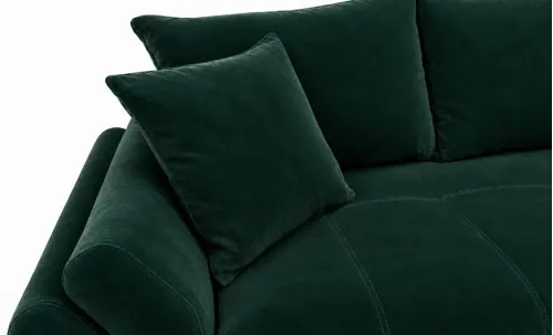 Canapea Extensibilă Confort cu Spumă HR, Verde Smarald