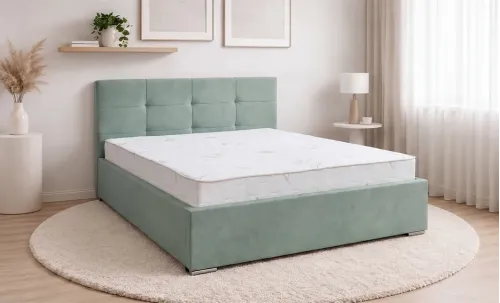 Set Pat Fresh cu Saltea Aloe Vera și Somieră Rabatabilă, 160x200, Verde Seladon 