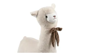 Taburet Alpaca KJP7031 pe roti, Alb