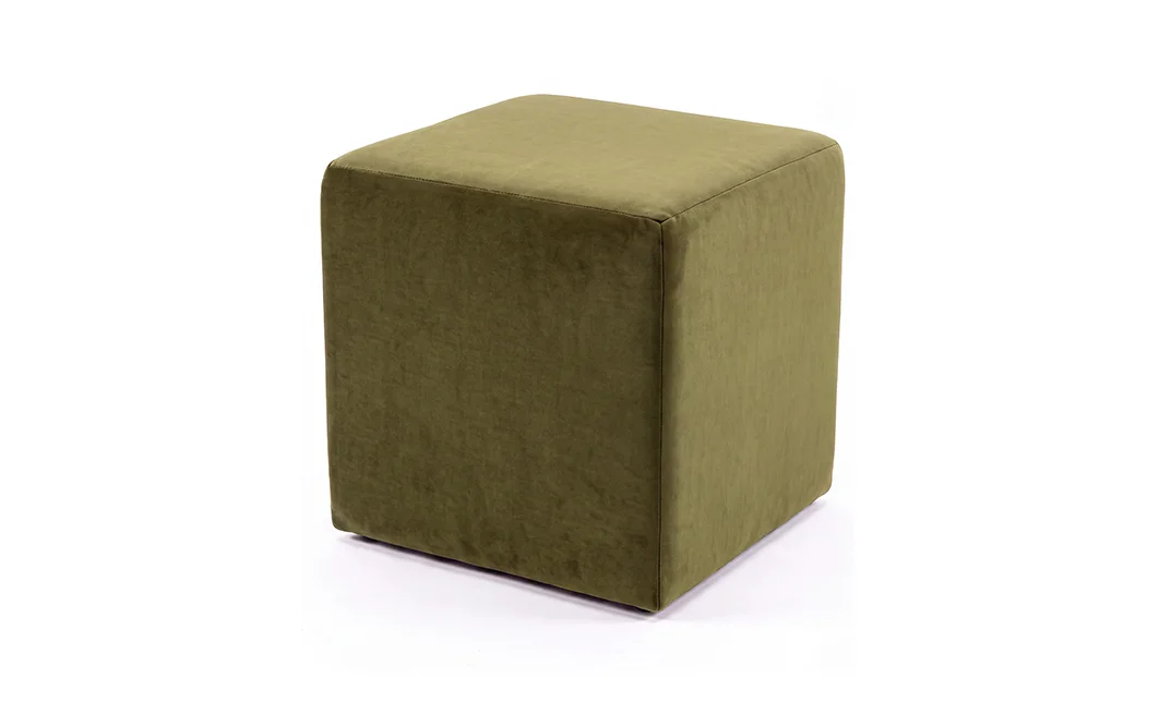 Taburet Tapițat Cub Olive 3