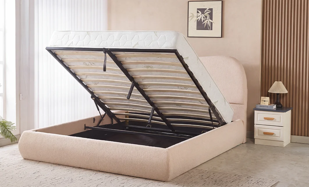 Set KJB3861 cu Saltea Bonell Aloe Vera și Somieră Rabatabilă, 160x200, Bej 3