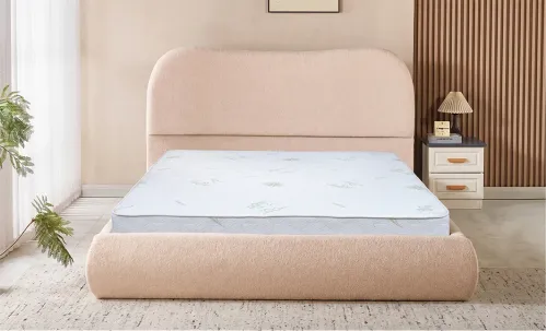 Set KJB3861 cu Saltea Bonell Aloe Vera și Somieră Rabatabilă, 160x200, Bej