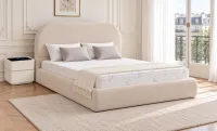 Set KJB3861 cu Saltea Bonell Aloe Vera și Somieră Rabatabilă, 160x200, Bej