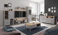 Comodă TV Melini B Gri Ardezie, Stejar Artisan 4