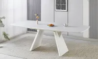 Masă Living Extensibilă DTW1002, Albă 5