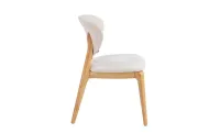 Set Masă Living Extensibilă DTW1002 Albă cu 6 Scaune DCW2703 CF Bej 4