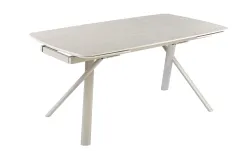 Masă Living Extensibilă DTM0415 cu Blat Ceramic, Bej