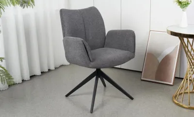 Scaun Living Rotativ KJC77 Gri Închis