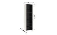 Biblioteca Prime REG60, Cashmere / Negru