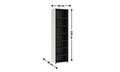 Biblioteca Prime REG60, Cashmere / Negru
