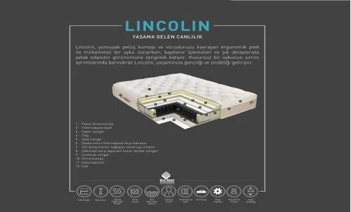 Saltea Lincolin, 140x200x29cm