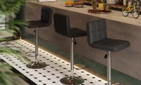 Scaun bar KJC342 Negru