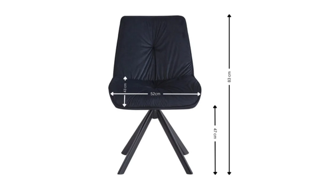 Scaun Living KJC356 Negru 2