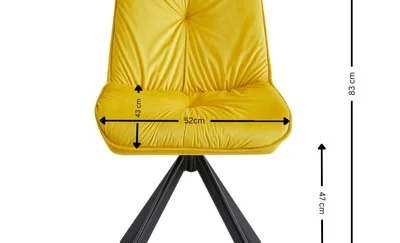 Scaun Living KJC356 Galben