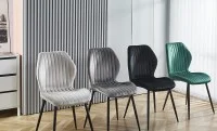 Scaun Living Tapitat KJC104 Gri 3