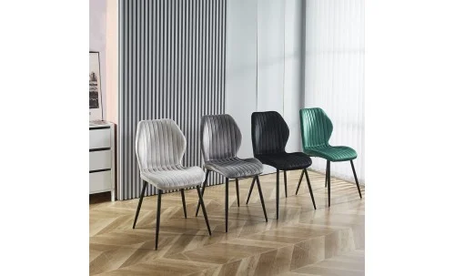 Scaun Living Tapitat KJC104 Gri