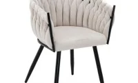 Scaun Living Tapitat KJC11 Bej 5