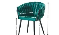 Scaun Living Tapitat KJC11 Verde 1