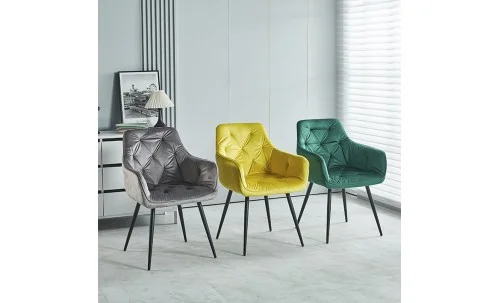 Scaun Living Tapițat KJC38 Galben