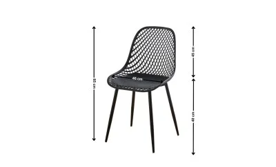 Scaun PP210MH Plastic Negru