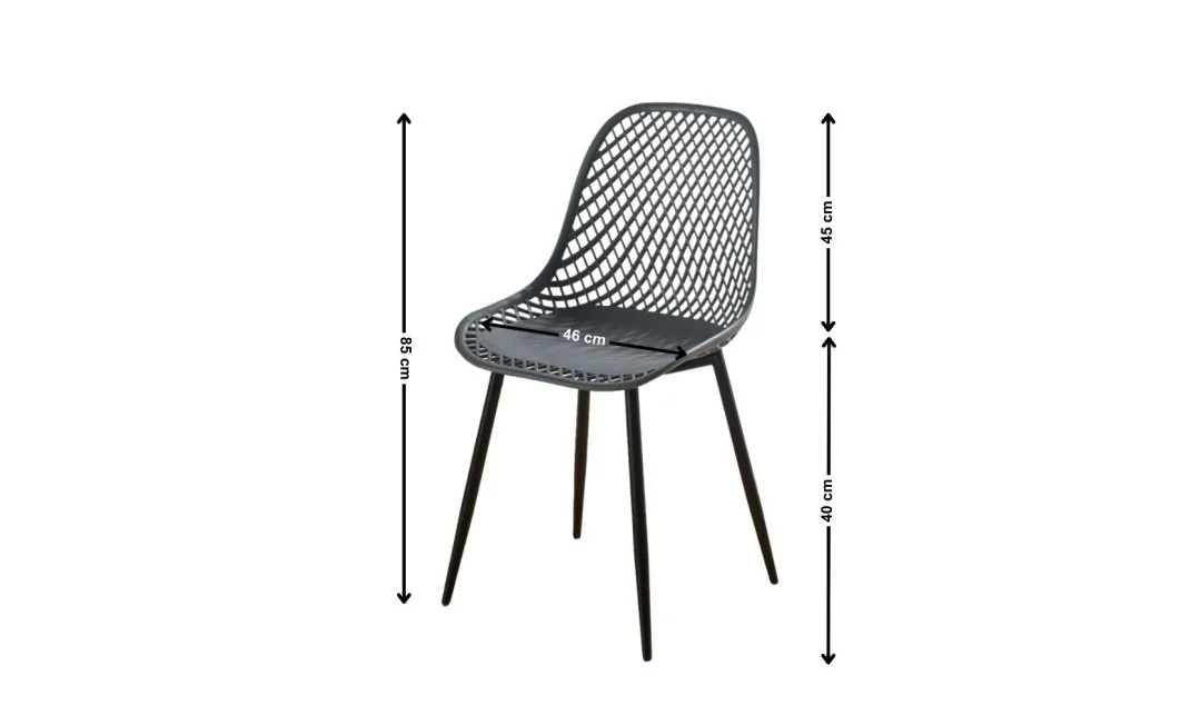Scaun PP210MH Plastic Gri 1