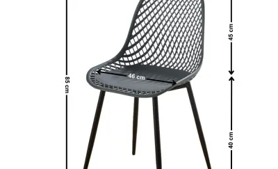 Scaun PP210MH Plastic Gri