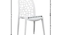 Scaun TX16 Plastic Alb 1
