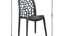 Scaun TX16 Plastic Negru 6