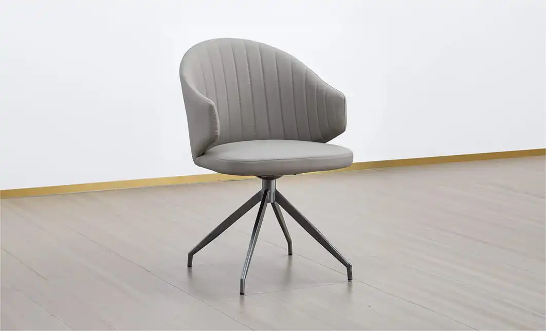 Set Masă Living Extensibilă CT106 Blat Ceramic Alb cu 4 Scaune CY815 Gri