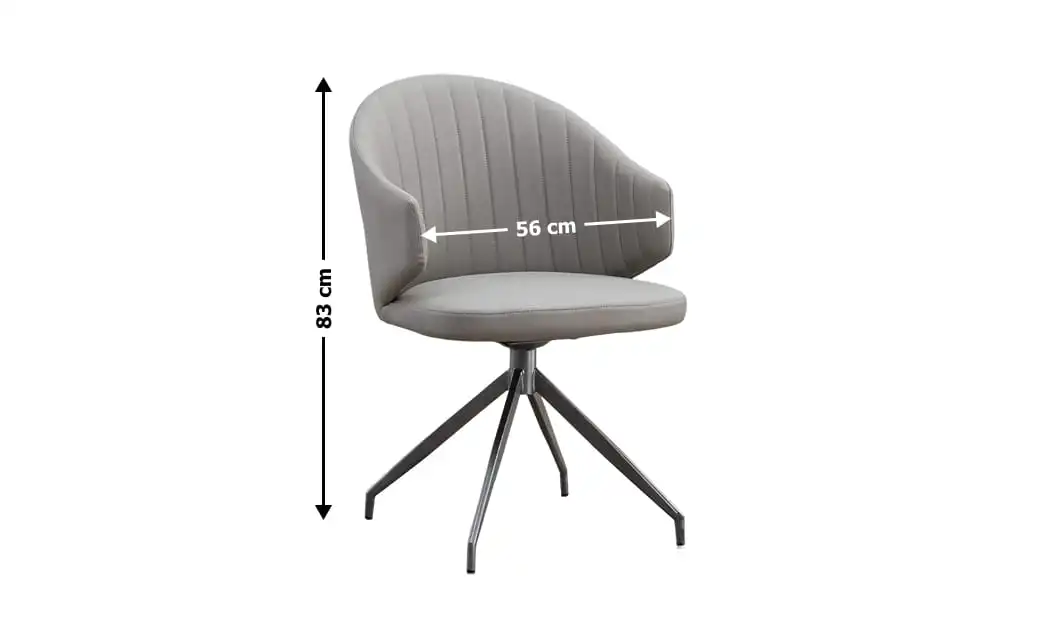 Set Masă Living Extensibilă CT106 Blat Ceramic Alb cu 4 Scaune CY815 Gri