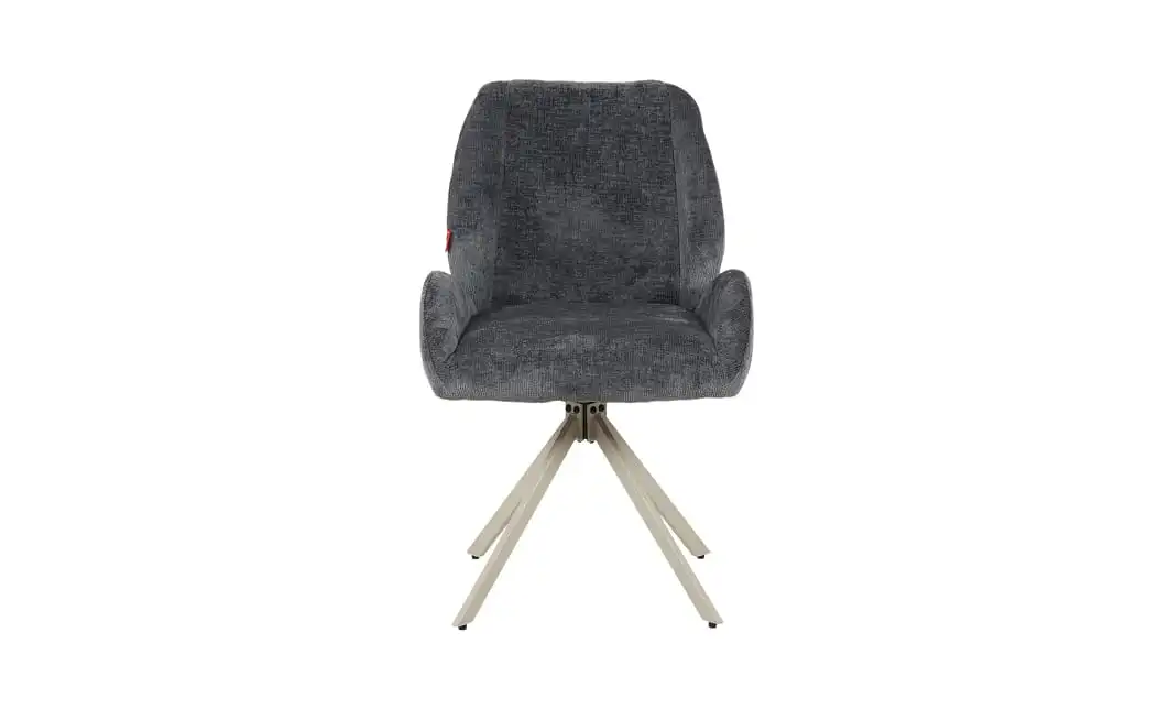 Set Masă Living Extensibilă CT163 Blat Ceramic Alb cu 4 Scaune DCM0104CS Gri
