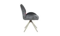 Set Masă Living Extensibilă CT163 Blat Ceramic Alb cu 4 Scaune DCM0104CS Gri