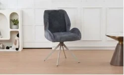 Scaun Living Tapițat DCM0104CS Gri