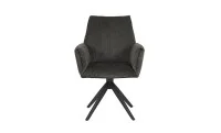 Set Masă Living Extensibilă DTM0405CS Bej cu 6 Scaune DCM0601AS Gri Închis