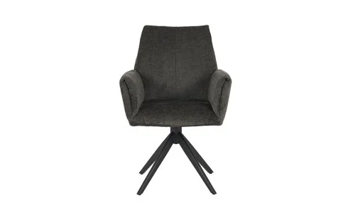 Set Masă Living Extensibilă DTM0405CS Bej cu 6 Scaune DCM0601AS Gri Închis