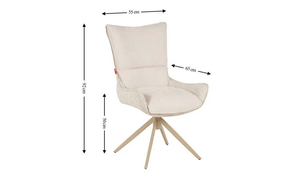 Scaun Living Rotativ DCM0607CS Bej 2